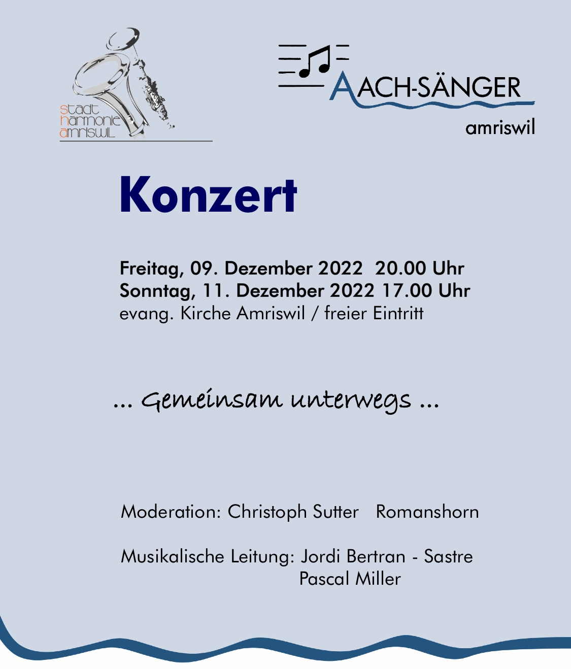 Aachsaenger Konzert22 Flyer